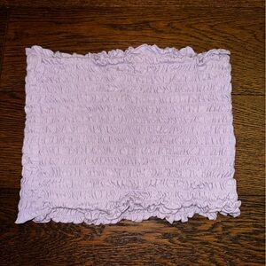 Purple Strapless Top